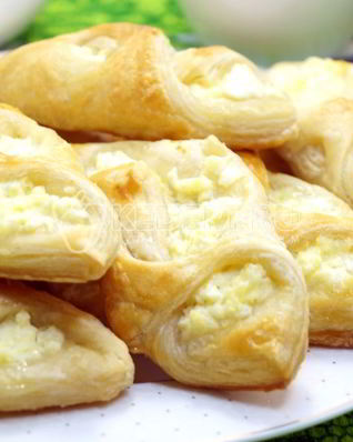 Слойки с творогом Любимые