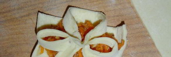 слойки с тыквенно-ореховой начинкой