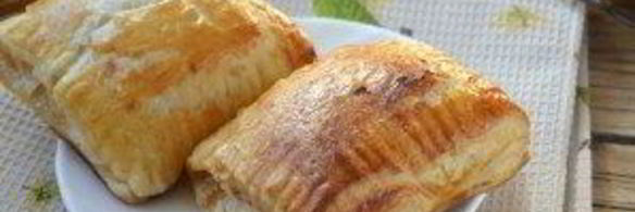 слойки с вареньем из слоеного теста