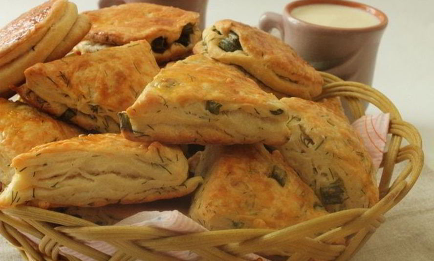 Рецепт слоек с зеленью