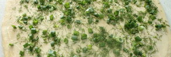 слойки с зеленью