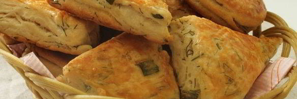 слойки с зеленью