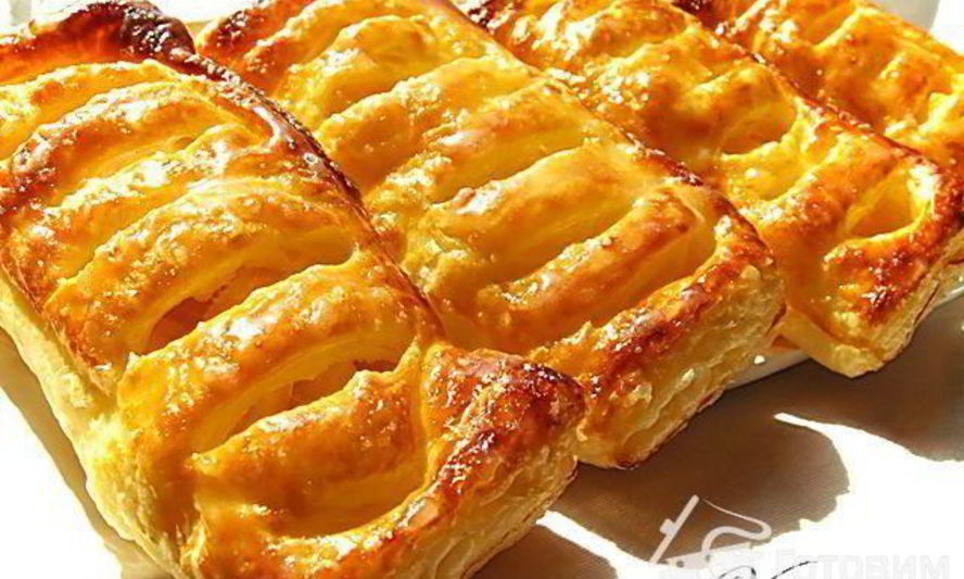 Рецепт слоек яблочных жалюзи