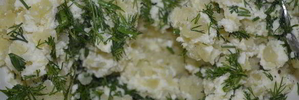 картофельные сырники с укропом из духовки