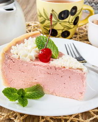 Клубничный творожник