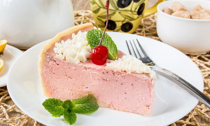 Рецепт клубничного творожника