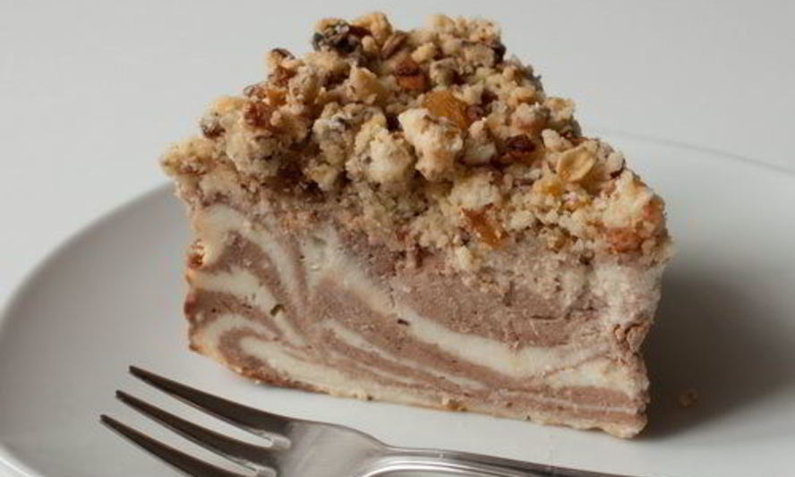 Рецепт мраморного творожника с мюсли