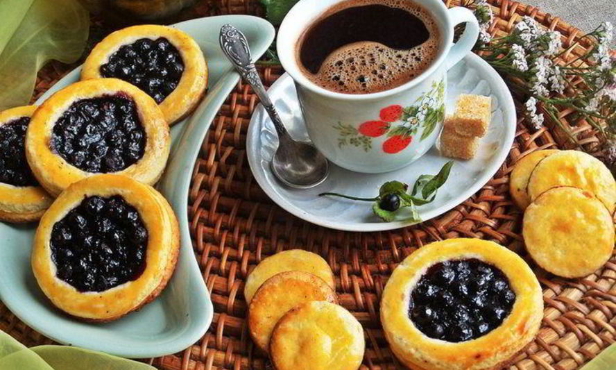 Рецепт песочников с черникой