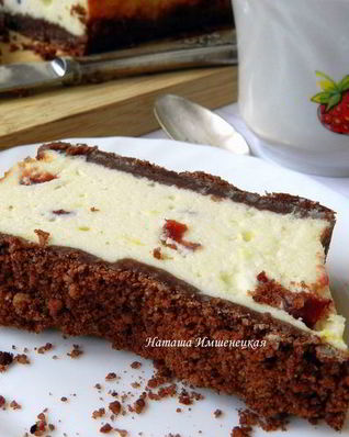 Сырник с клюквой и шоколадным штрейзелем