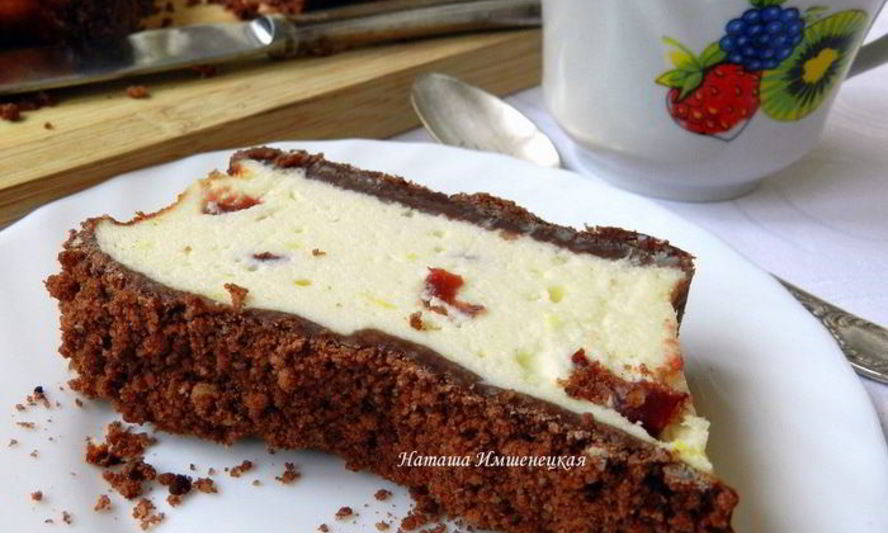 Рецепт сырника с клюквой и шоколадным штрейзелем