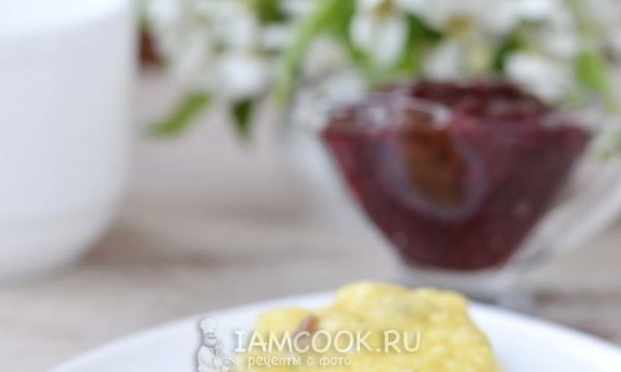 Рецепт сырников с изюмом в микроволновке