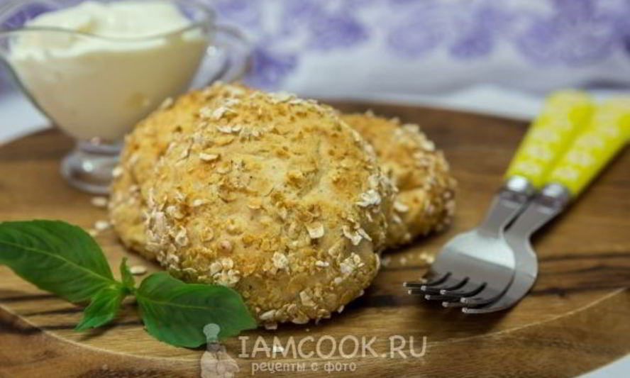 Рецепт сырников с овсяными хлопьями в духовке