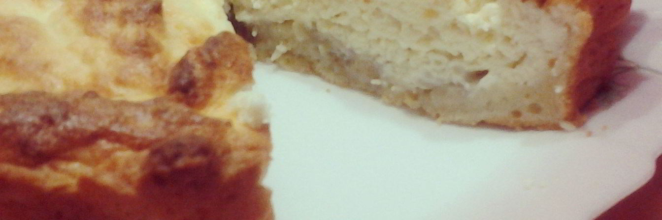 Творожник с бананом