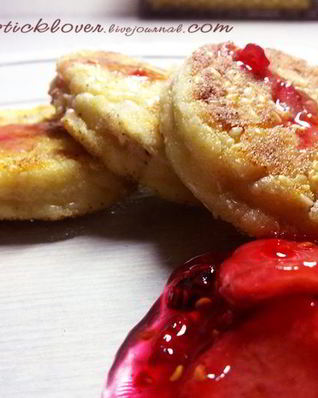 Ванильные сырники с хурмой