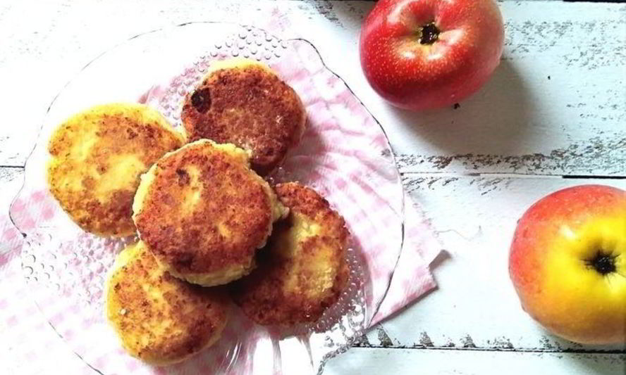 Рецепт яблочных сырников
