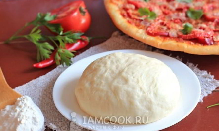Рецепт дрожжевого теста на кефире для пиццы