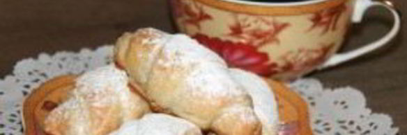 слоеное тесто со сгущенкой