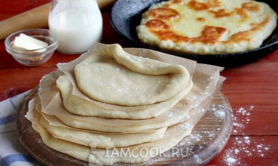 Рецепт теста на кефире для лепешек на сковороде