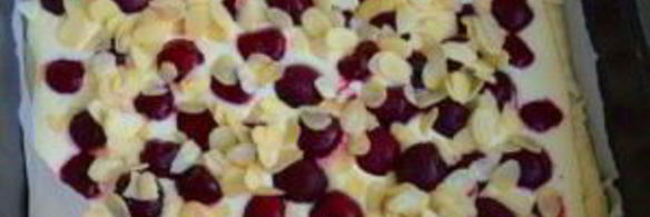 творожное тесто для пирога с вишней