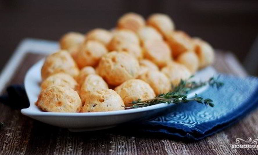 Рецепт заварного теста с сыром