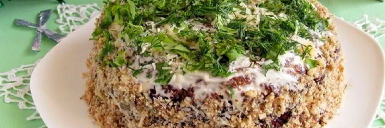 Баклажанный закусочный торт