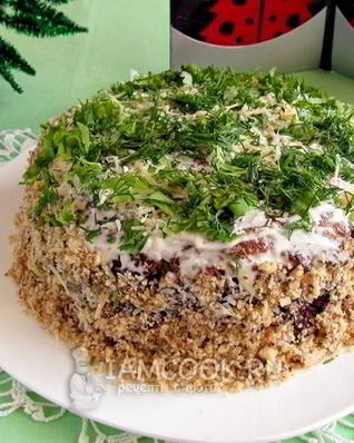 Баклажанный закусочный торт