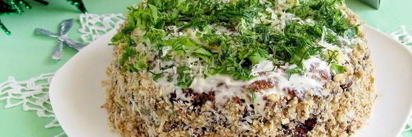баклажанный закусочный торт