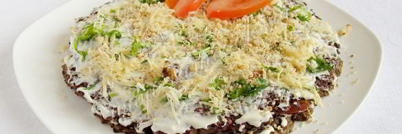 баклажанный закусочный торт