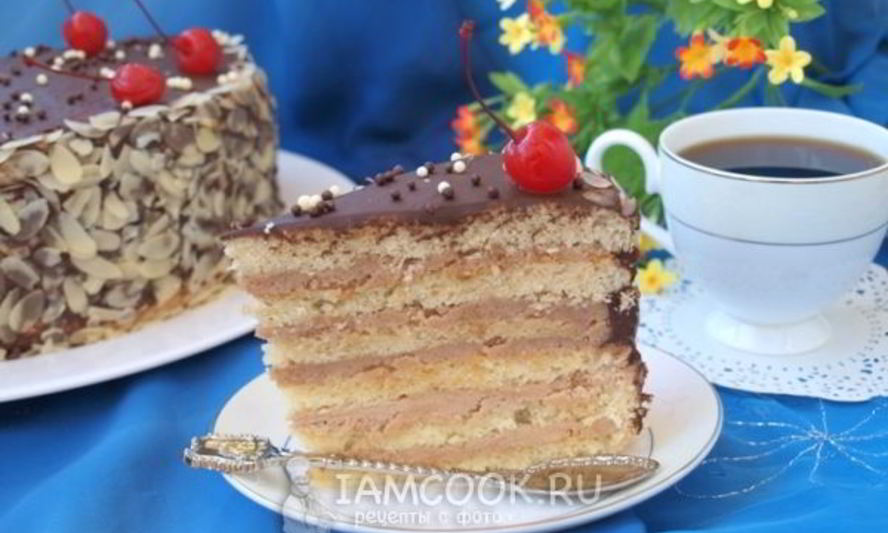 Рецепт бисквитного многослойного торта