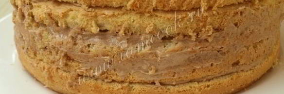 бисквитный многослойный торт