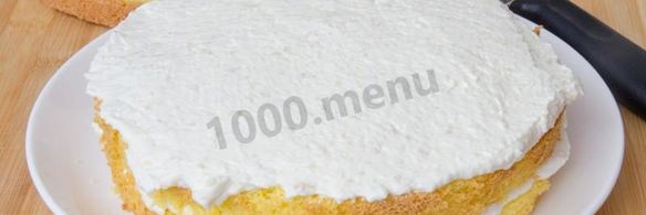 бисквитный торт рафаэлло с миндалем и кокосовой стружкой