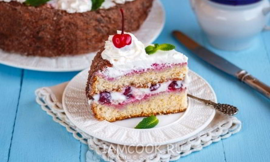 Рецепт бисквитного торта со сметанным кремом