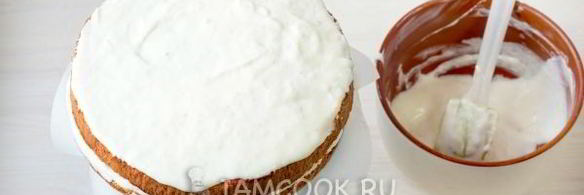 бисквитный торт со сметанным кремом