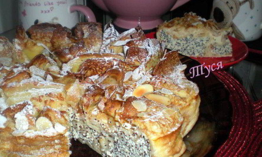 Рецепт блинного торта с первым днем весны