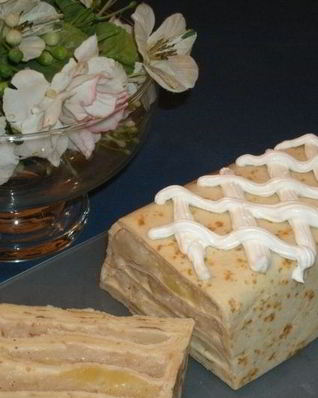 Блинный торт с яблоками