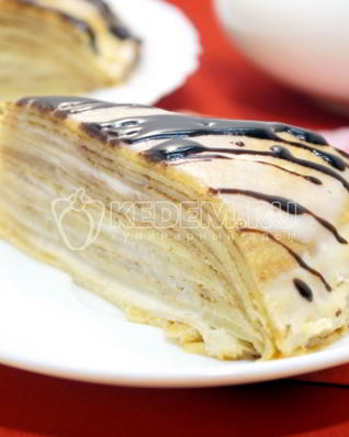 Блинный торт со сгущенкой