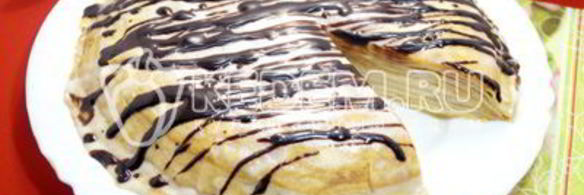 блинный торт со сгущенкой