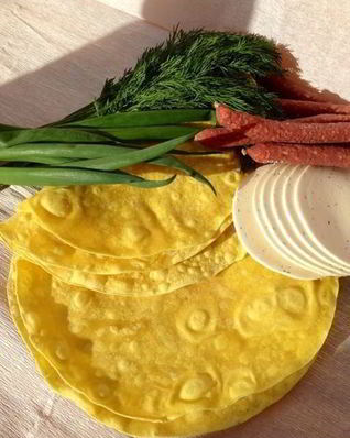 Домашние тортильи Солнышки