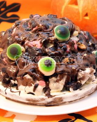 Глазастый торт на Хэллоуин