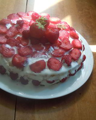 Летний торт ко дню рождения