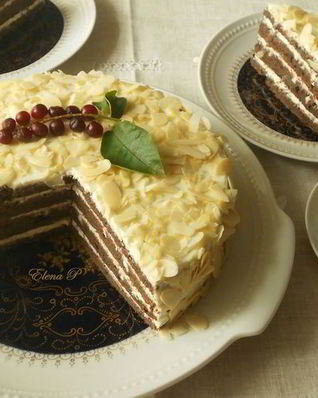 Миндально-черемуховый торт