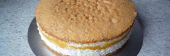 новогодний персиковый торт с просекко и елочкой из сливок и карамболы