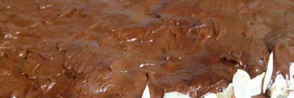 шоколадно-медовый торт с яблоками