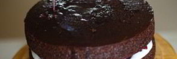 шоколадно-вишневый торт