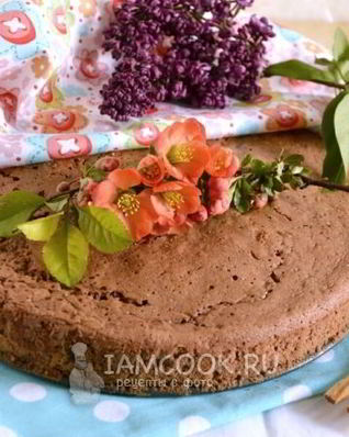 Шоколадный бисквит с кофейным ликером