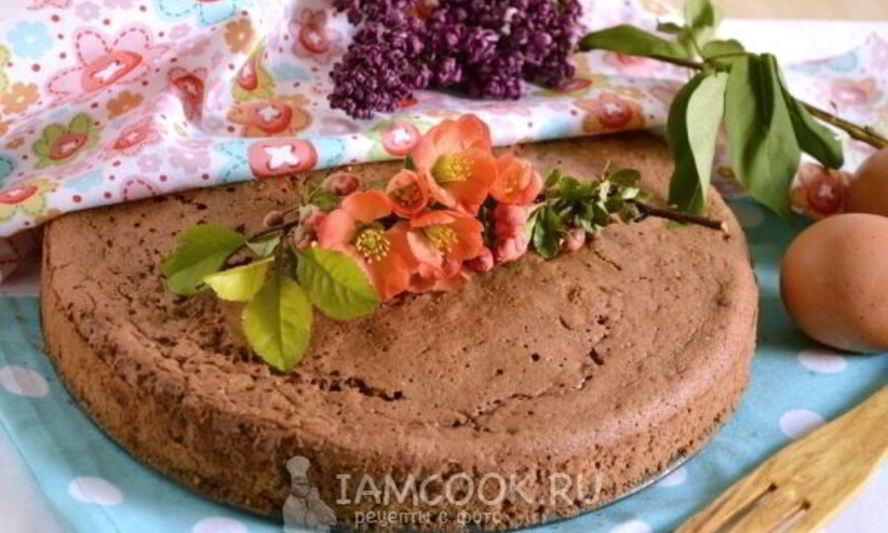 Рецепт шоколадного бисквита с кофейным ликером