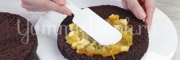 шоколадный праздничный новогодний торт