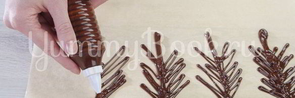 шоколадный праздничный новогодний торт