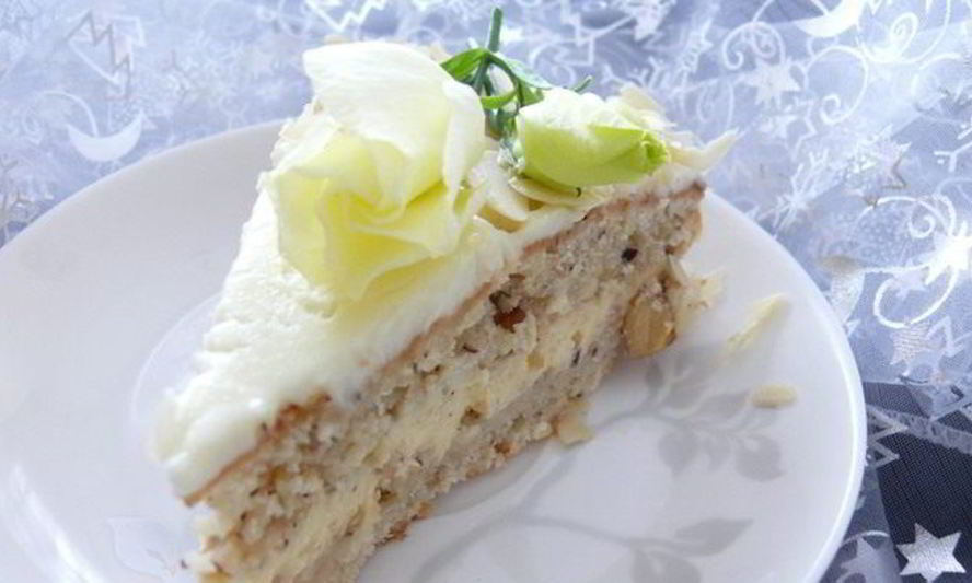 Рецепт сметанно-орехового торт