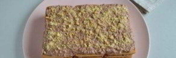 торт без выпечки из печенья и творога